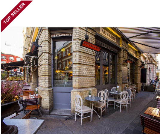 Bromic Tungsten Dual Element 6000W Electric 56-Inch Heater