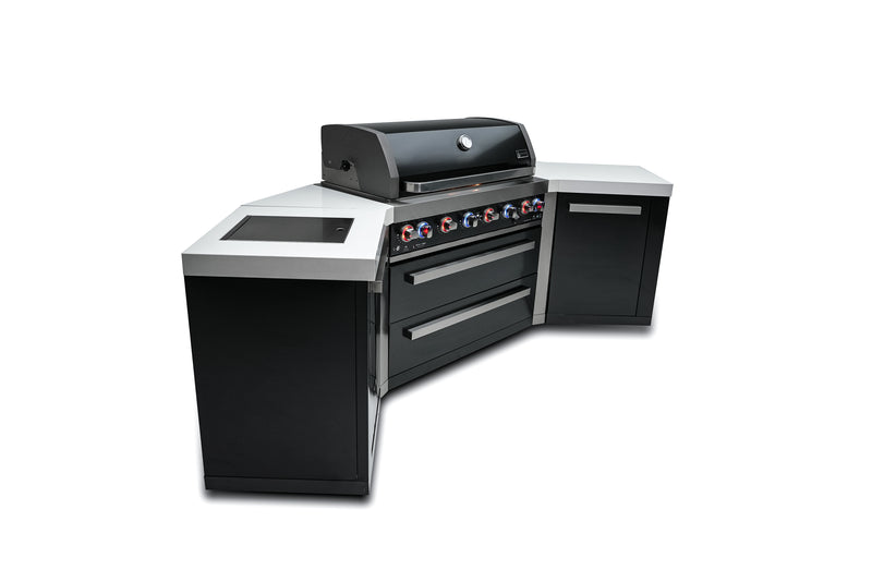 Load image into Gallery viewer, Mont Alpi 805 Black Stainless Steel Island with 45 Degree Corners
