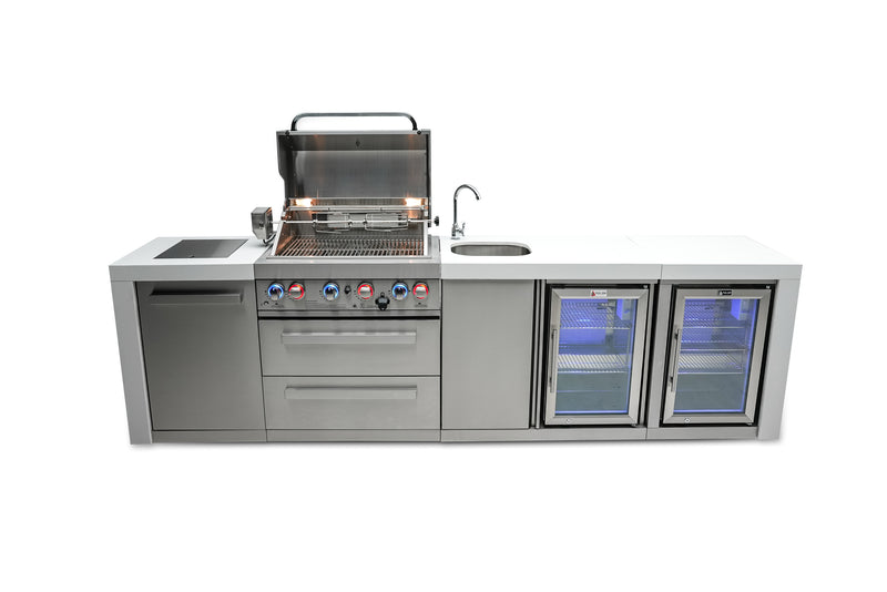 Load image into Gallery viewer, Mont Alpi 400 Deluxe Island with a Beverage Center and Fridge Cabinet
