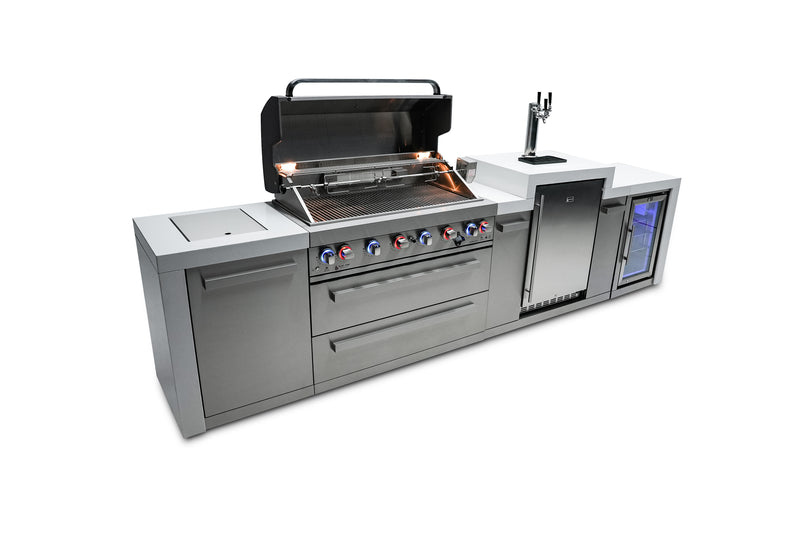 Load image into Gallery viewer, Mont Alpi 805 Deluxe Island with a Kegerator and Fridge Cabinet
