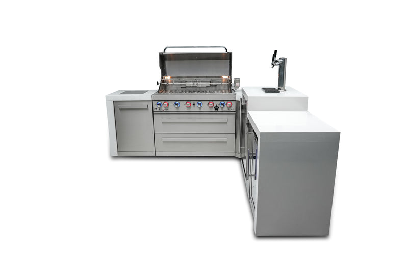 Load image into Gallery viewer, Mont Alpi 805 Deluxe Island with a 90 Degree Corner, Kegerator and Fridge Cabinet
