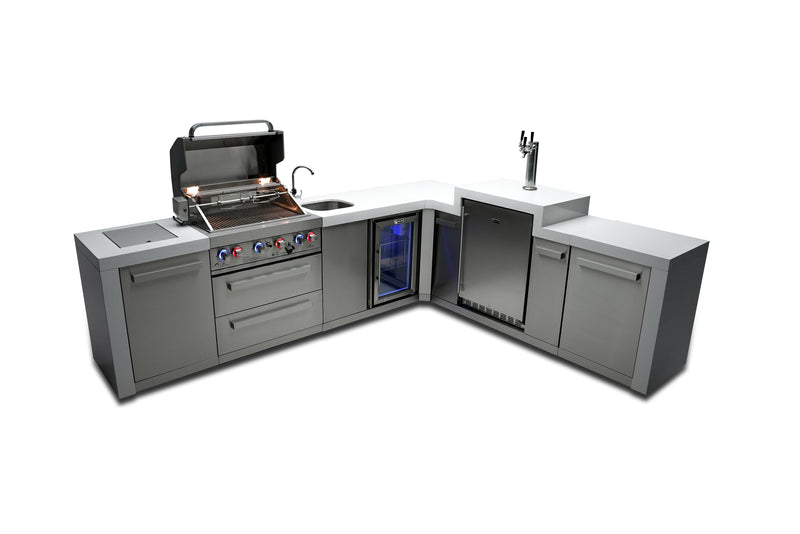 Load image into Gallery viewer, Mont Alpi 400 Deluxe Island with a 90 Degree Corner, Kegerator and Beverage Center
