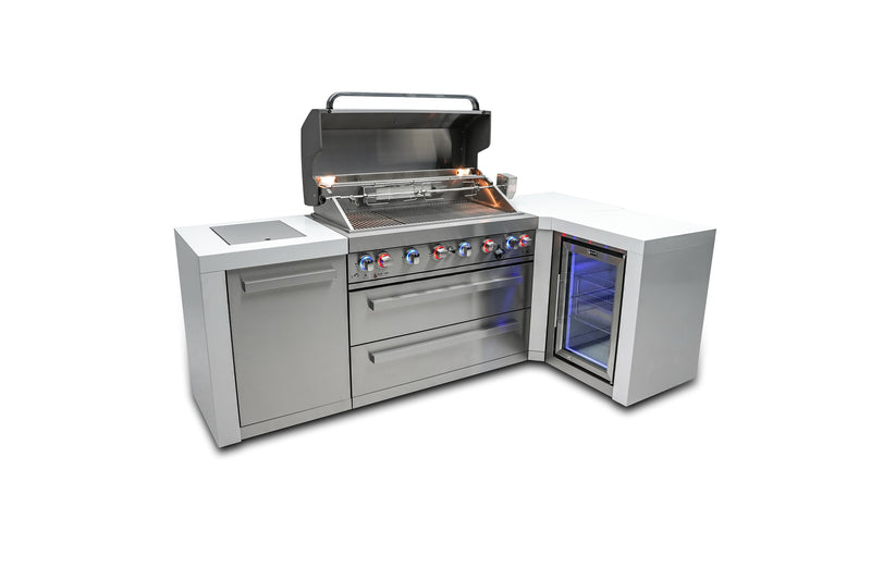 Load image into Gallery viewer, Mont Alpi 805 Deluxe Island with a 90 Degree Corner and a Fridge Cabinet

