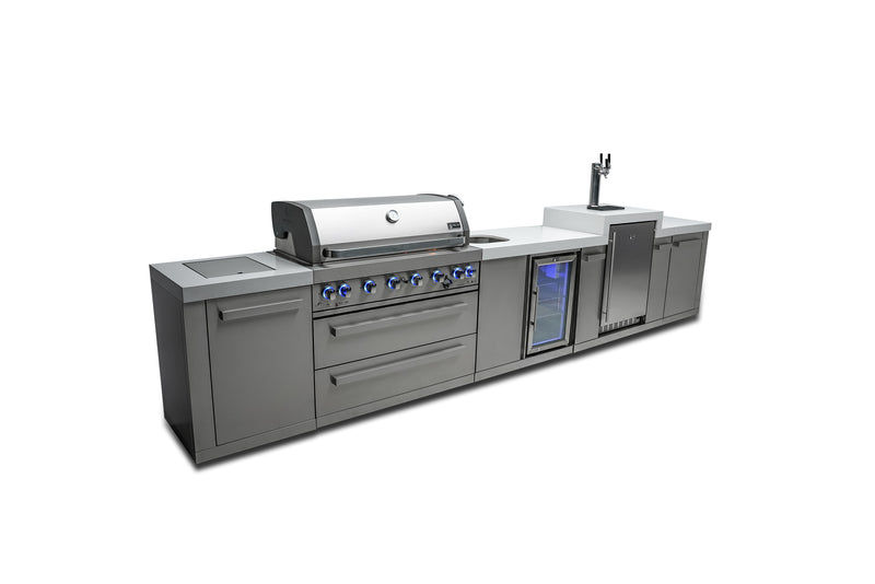 Load image into Gallery viewer, Mont Alpi 805 Island with a Kegerator and a Beverage Center
