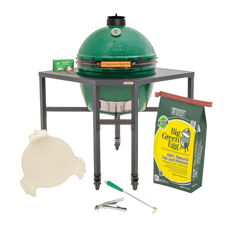Load image into Gallery viewer, Large Big Green Egg in a Corner Modular Package
