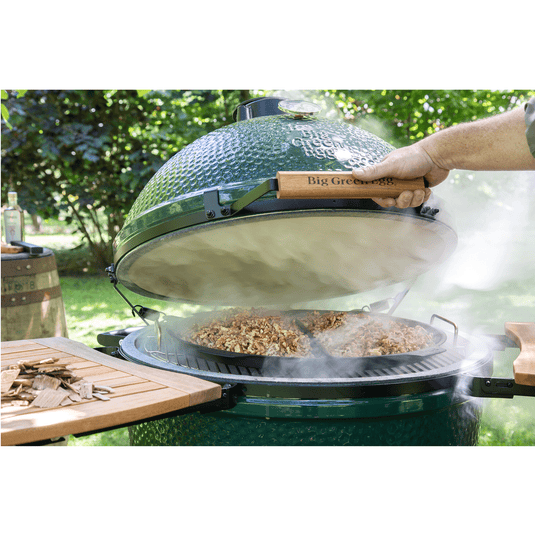 Large Big Green Egg in an intEGGrated Nest+Handler Package